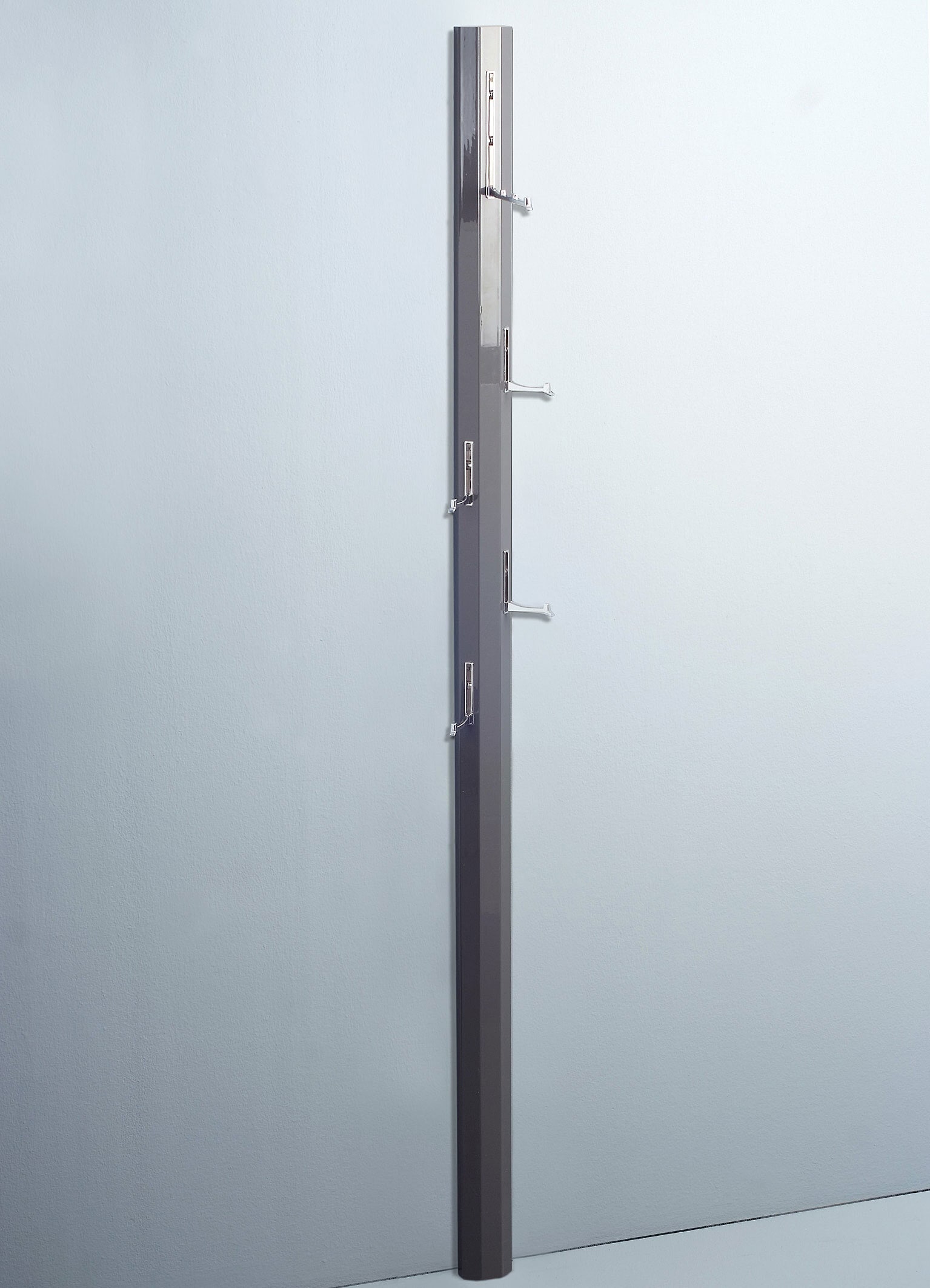 Garderobe PALO Anthrazit Hochglanz 8 x 185 x 4 cm