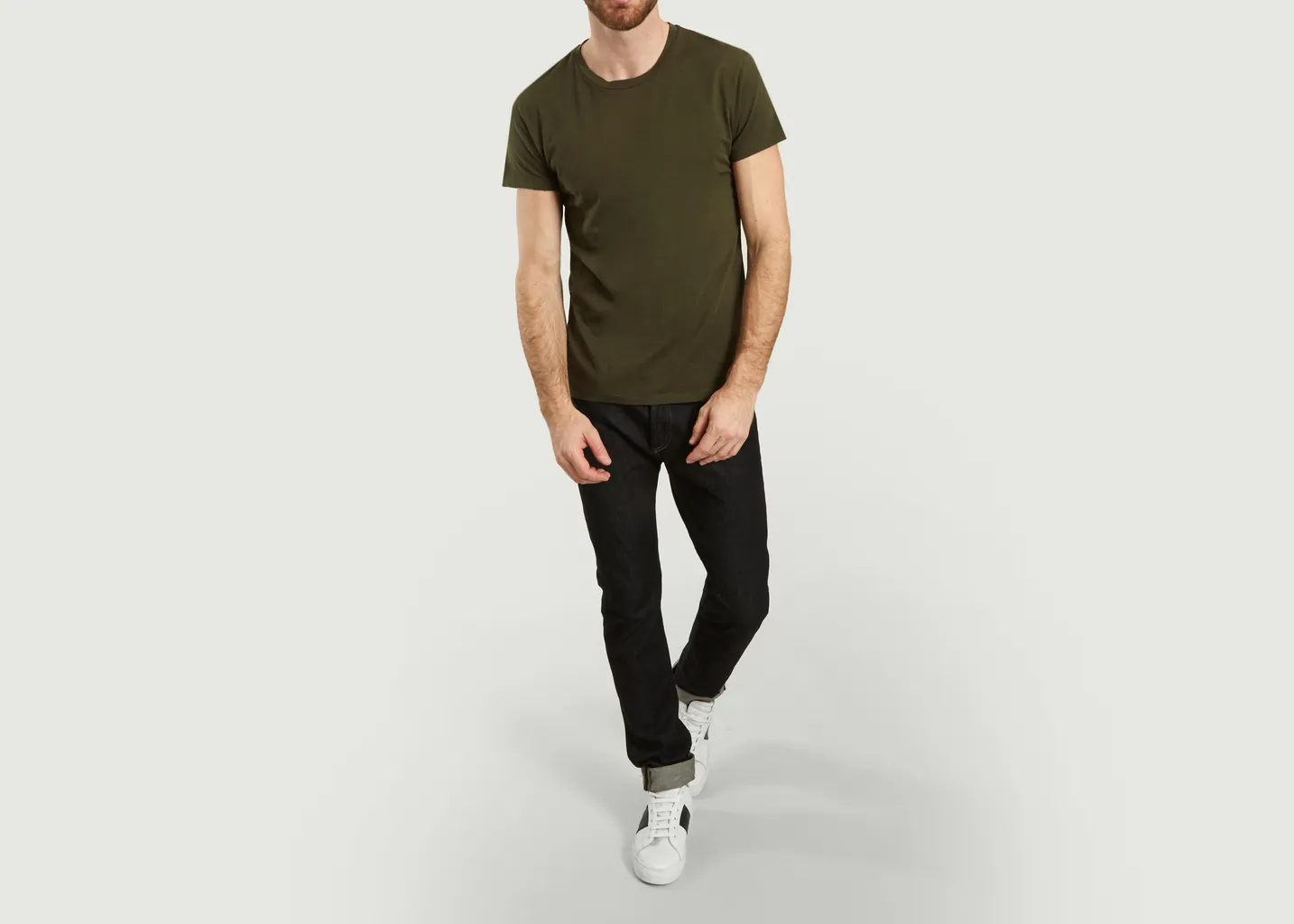 T-Shirt Uni En Coton Bio Kronos Samsoe Samsoe