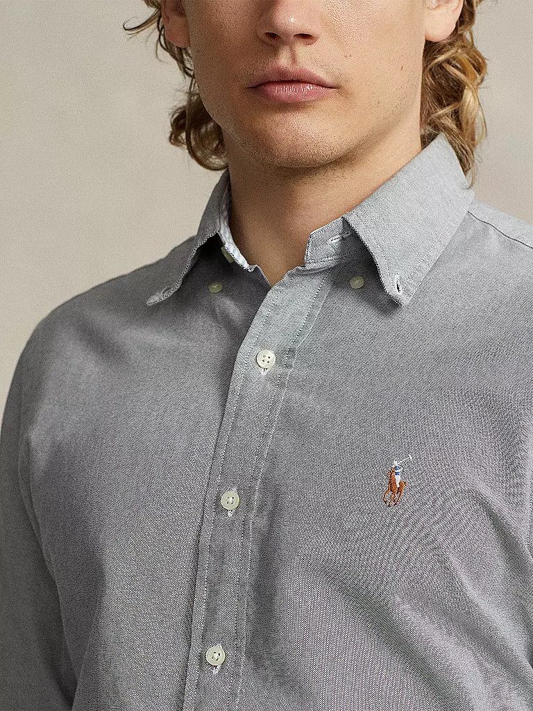 POLO RALPH LAUREN Hemd Slim Fit hellgrau