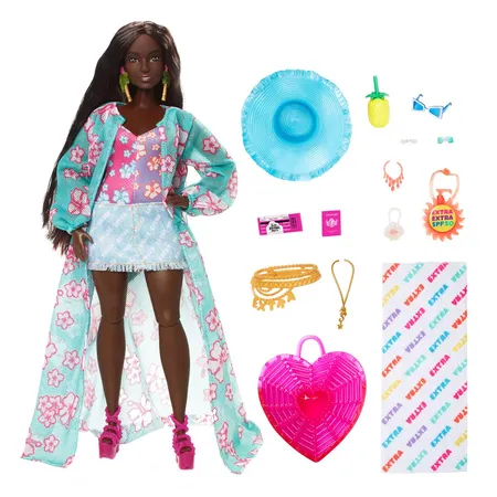 Barbie Extra Fly Barbie-Puppe mit Strandmode