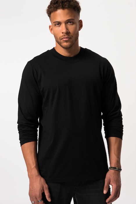 STHUGE Langarmshirt, Stehkragen, bis 8 XL