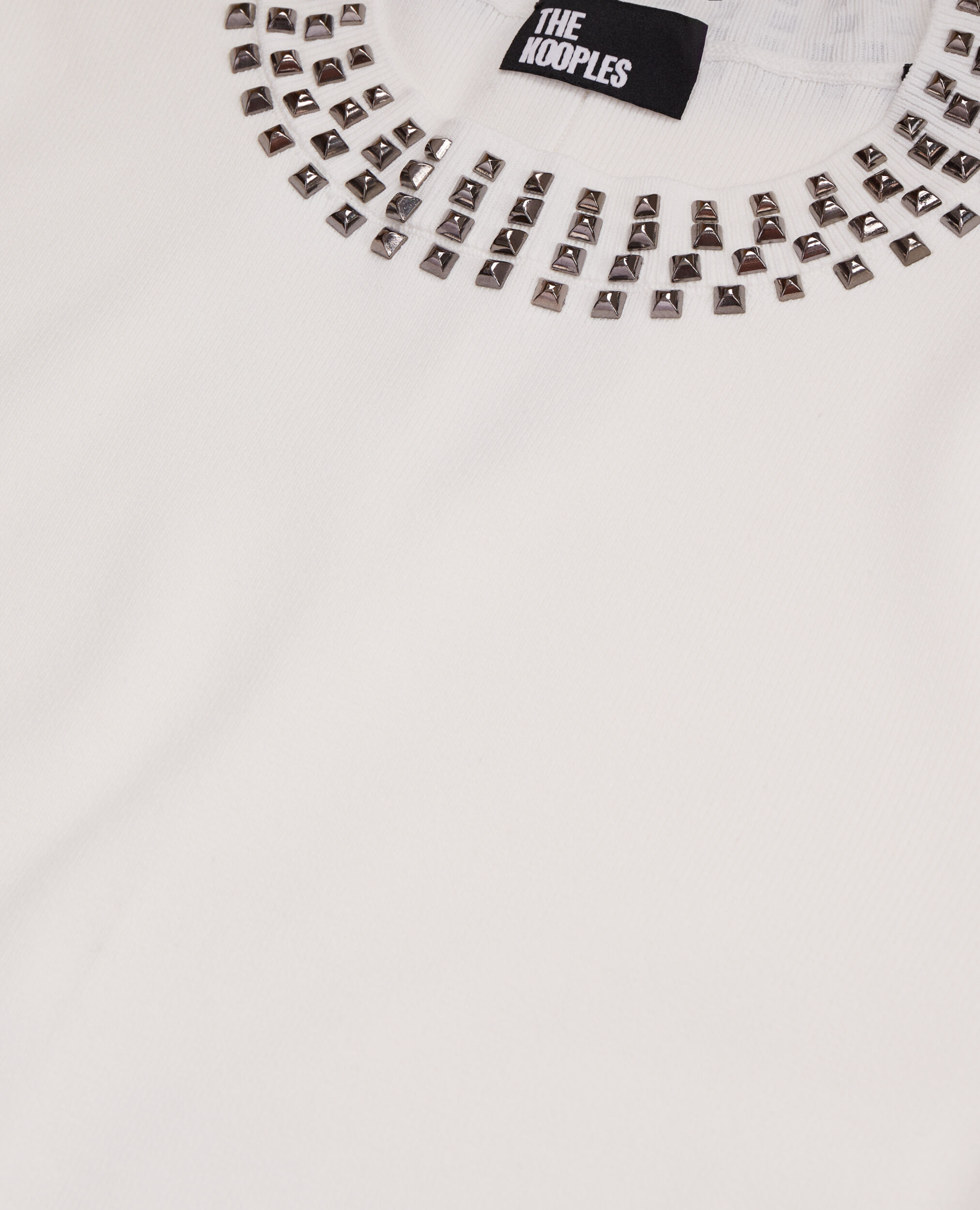 Ecru sweater with spikes