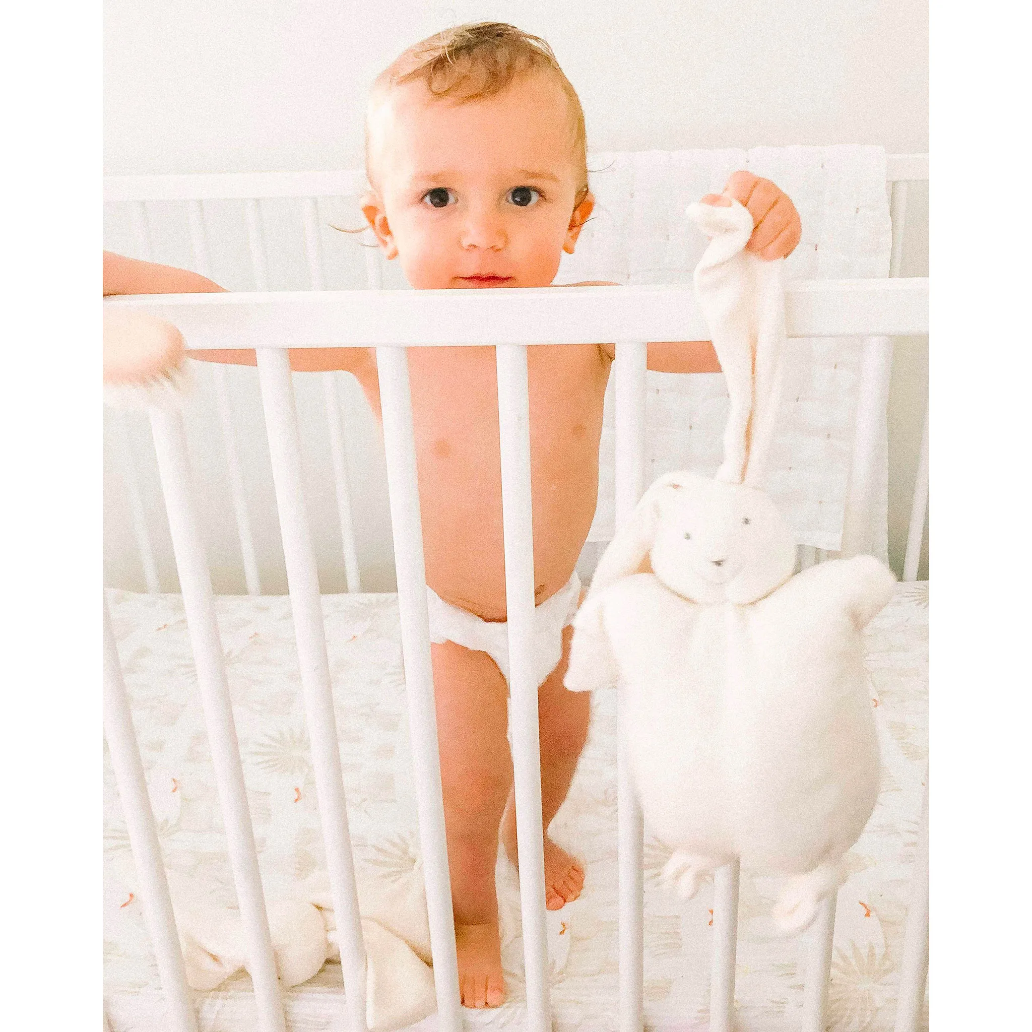 Papoum Papoum Lapin Douillet en Coton Biologique  - Écru