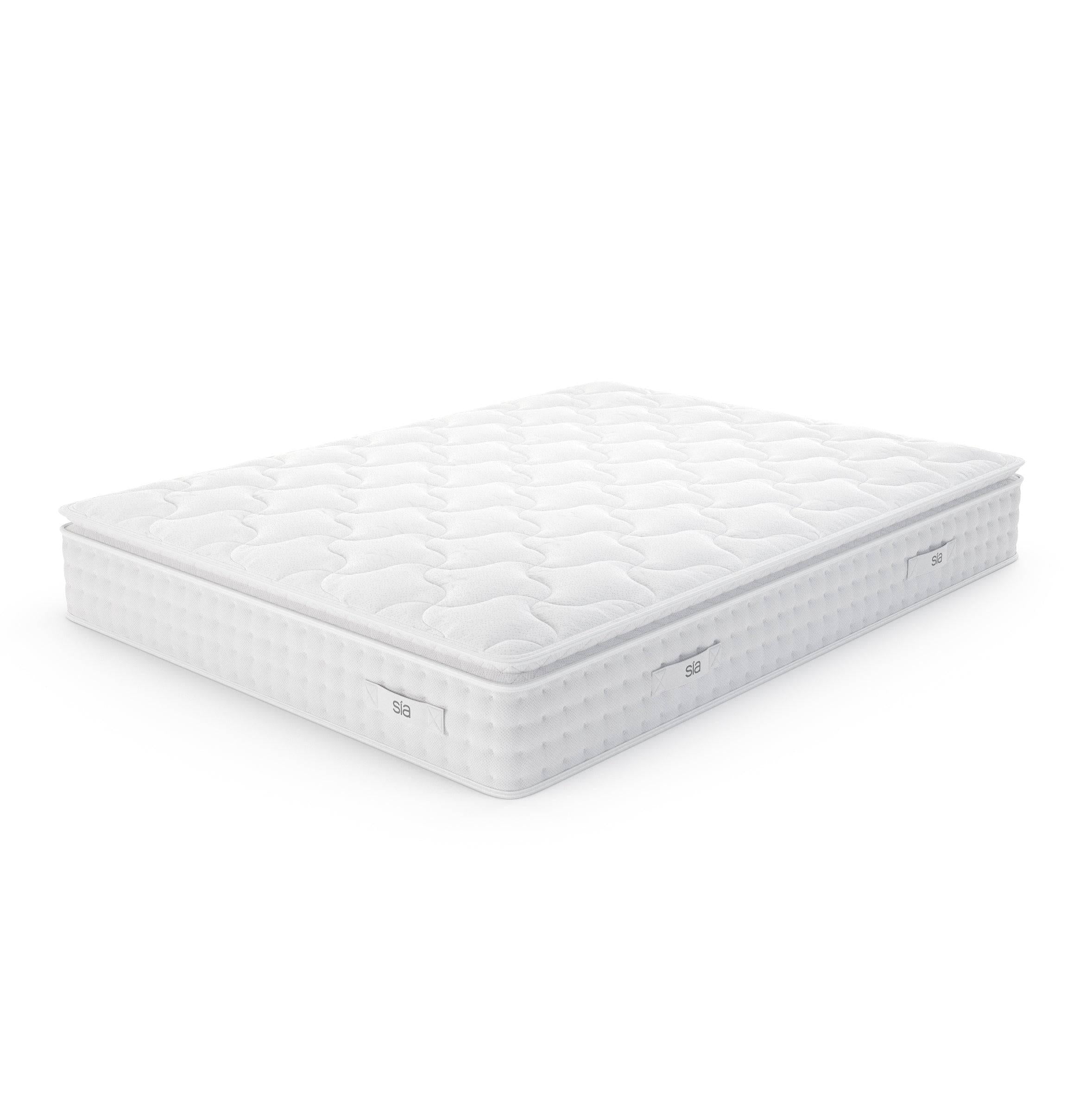Matras HYBRIDE PREMIUM CLOUD Traagschuim. Latex & pocketveren Wit