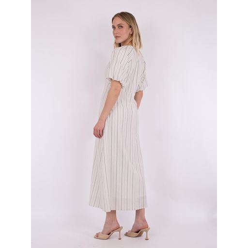 Neo Noir Bomba Stripe Kjole, Off White, 34