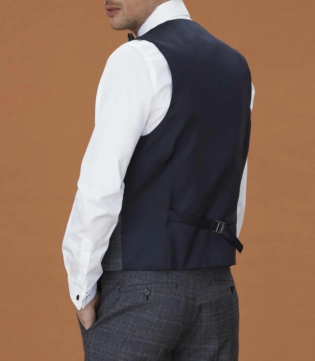 Gilet Prince de Galles bleu 