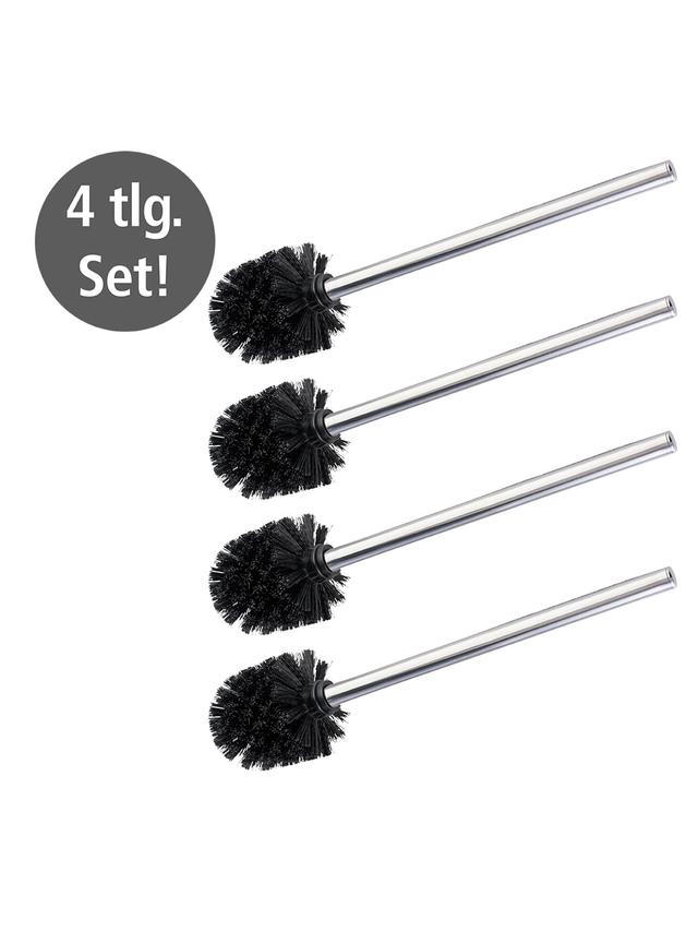 Toilettenbürste mit Edelstahlstiel, 4er-Set