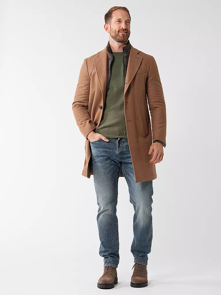 WINDSOR Wollmantel CELON camel