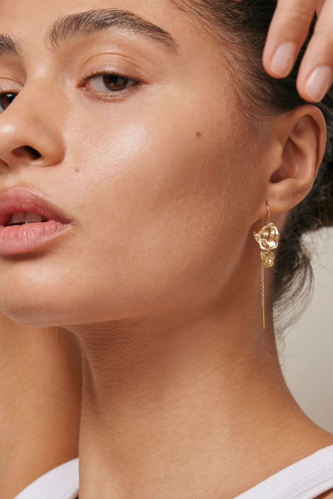 Enamel Copenhagen Earring, Kim 925s gp m