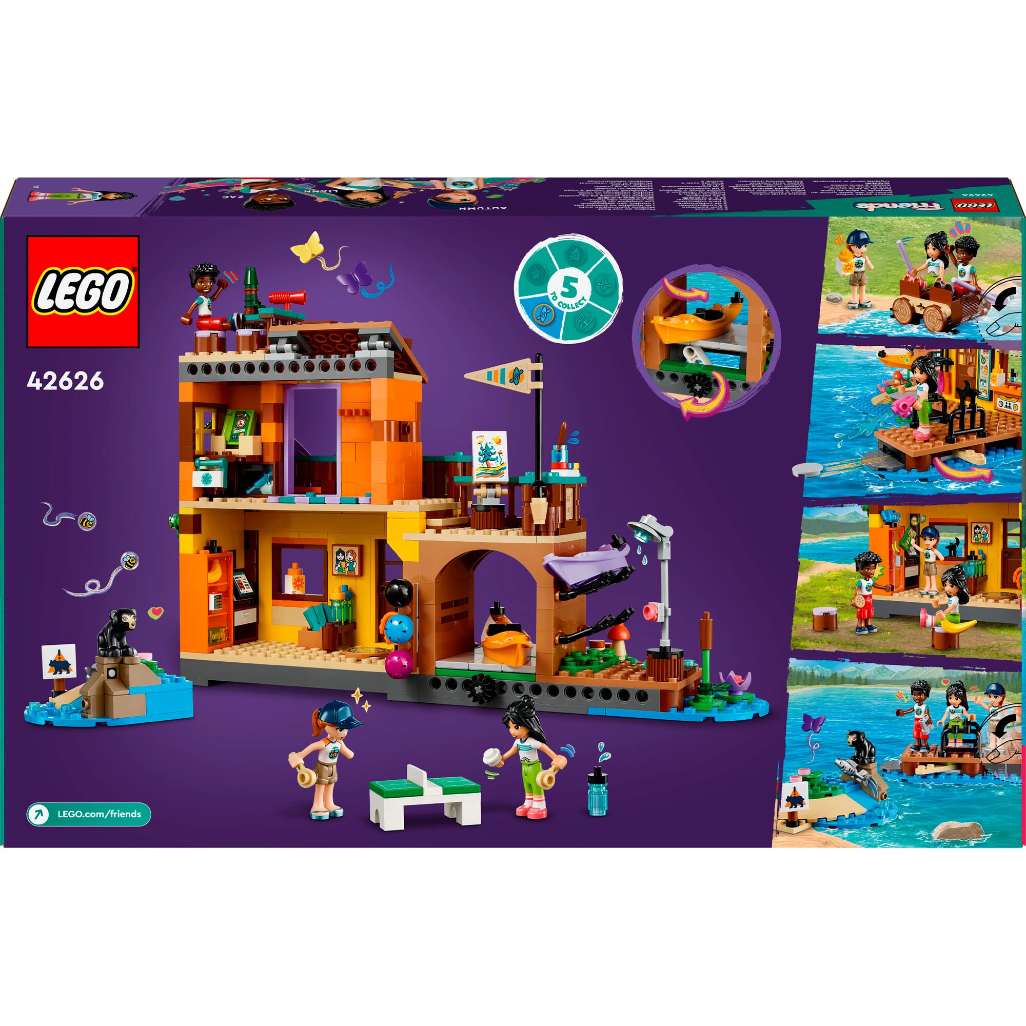 LEGO Konstruktionsspielzeug Friends Abenteuercamp mit Kayak