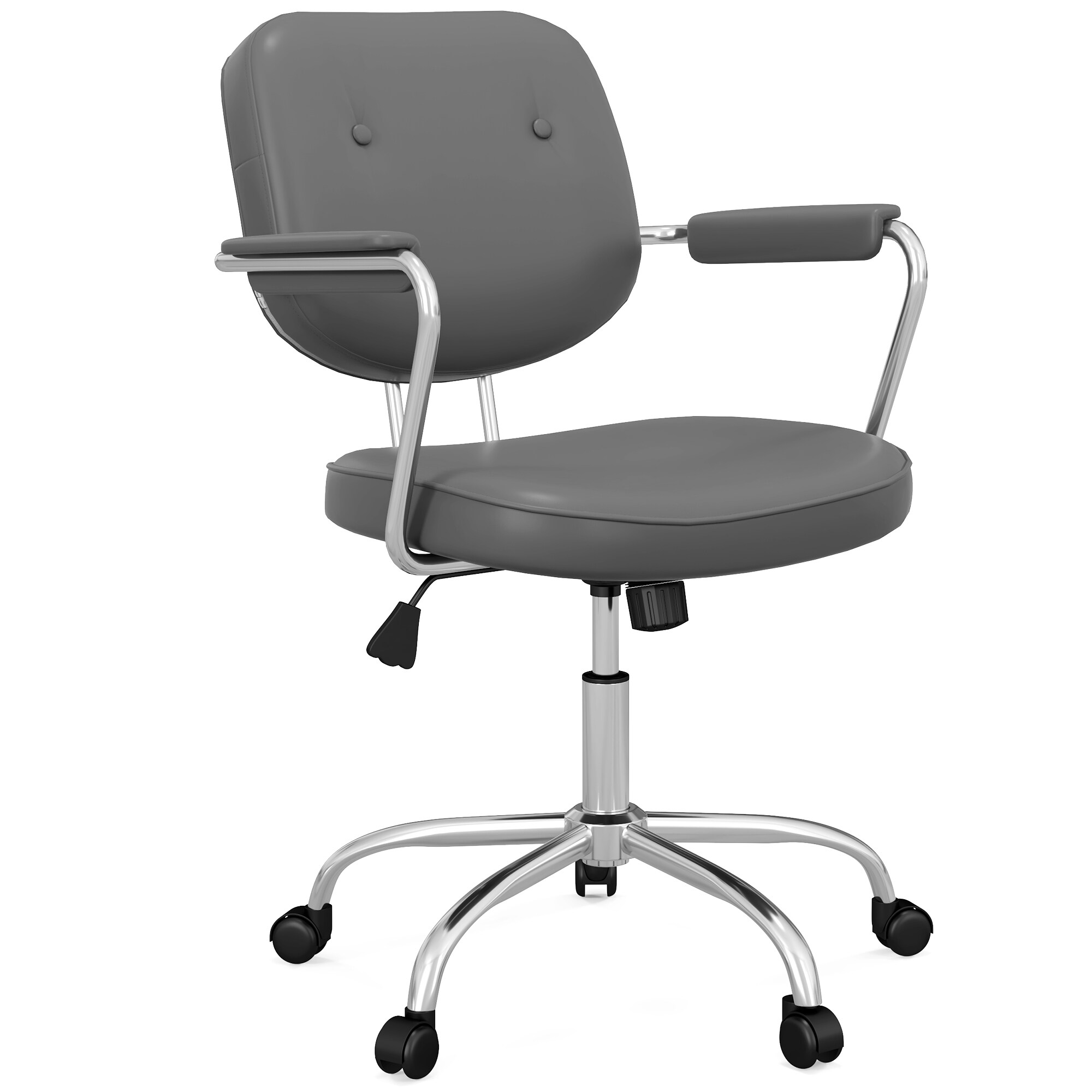 Vinsetto Bürostuhl mit Neigungsfunktion beige 60L x 60B x 92Hcm