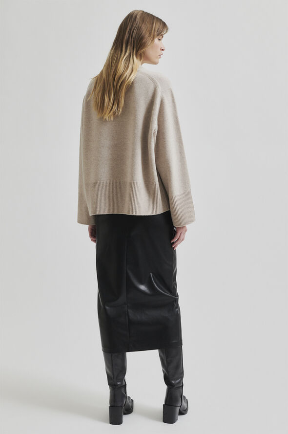 Second Female Alpha Knit O-Neck Fallen rock