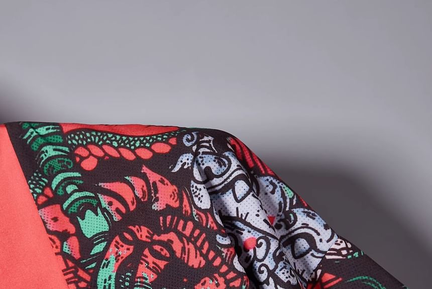Esquerada - Licht jack met skeletprint en elleboogmouwen