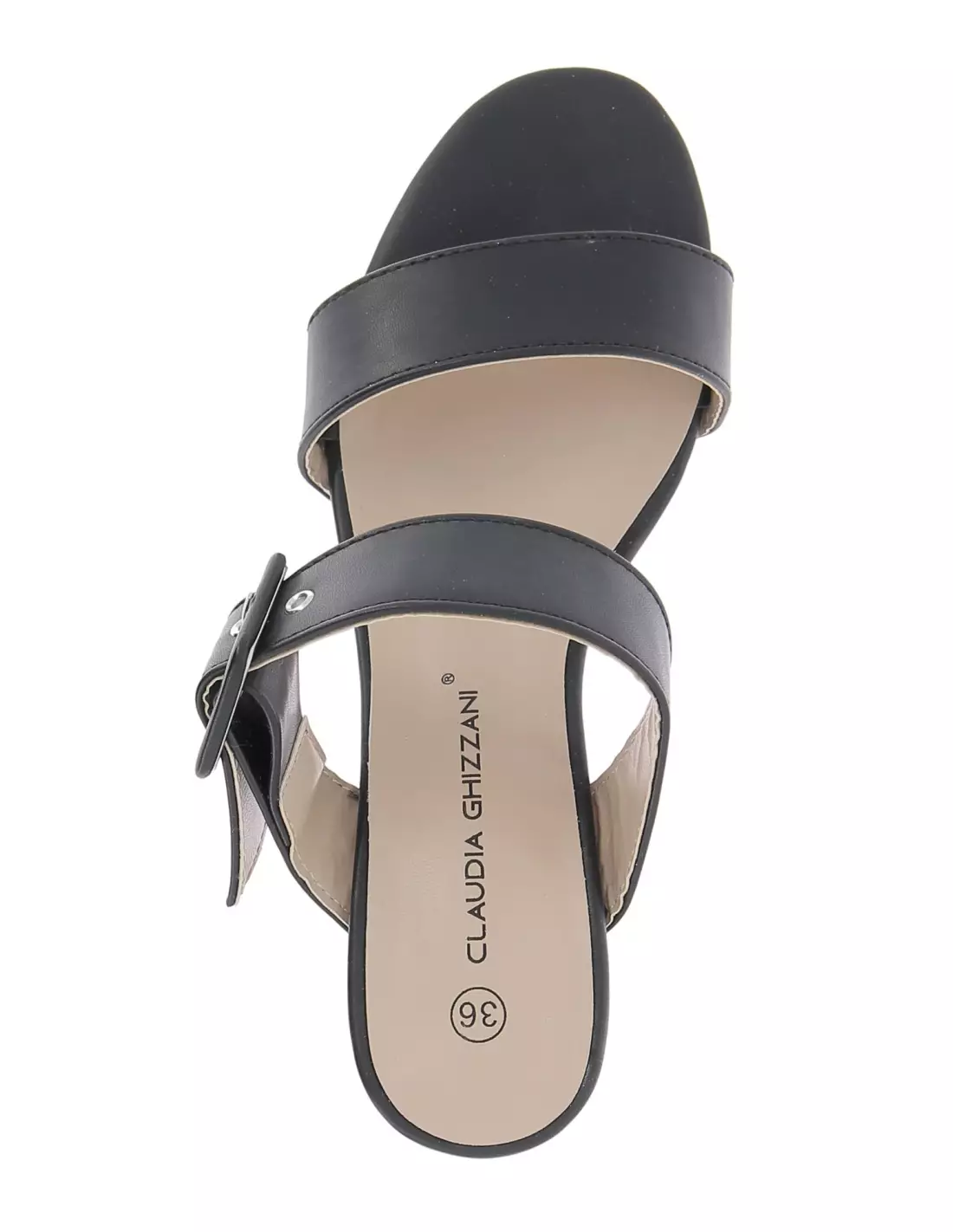 CLAUDIA GHIZZANI 2BB1732102-2100-HF - Mules & sabots BLACK-PU