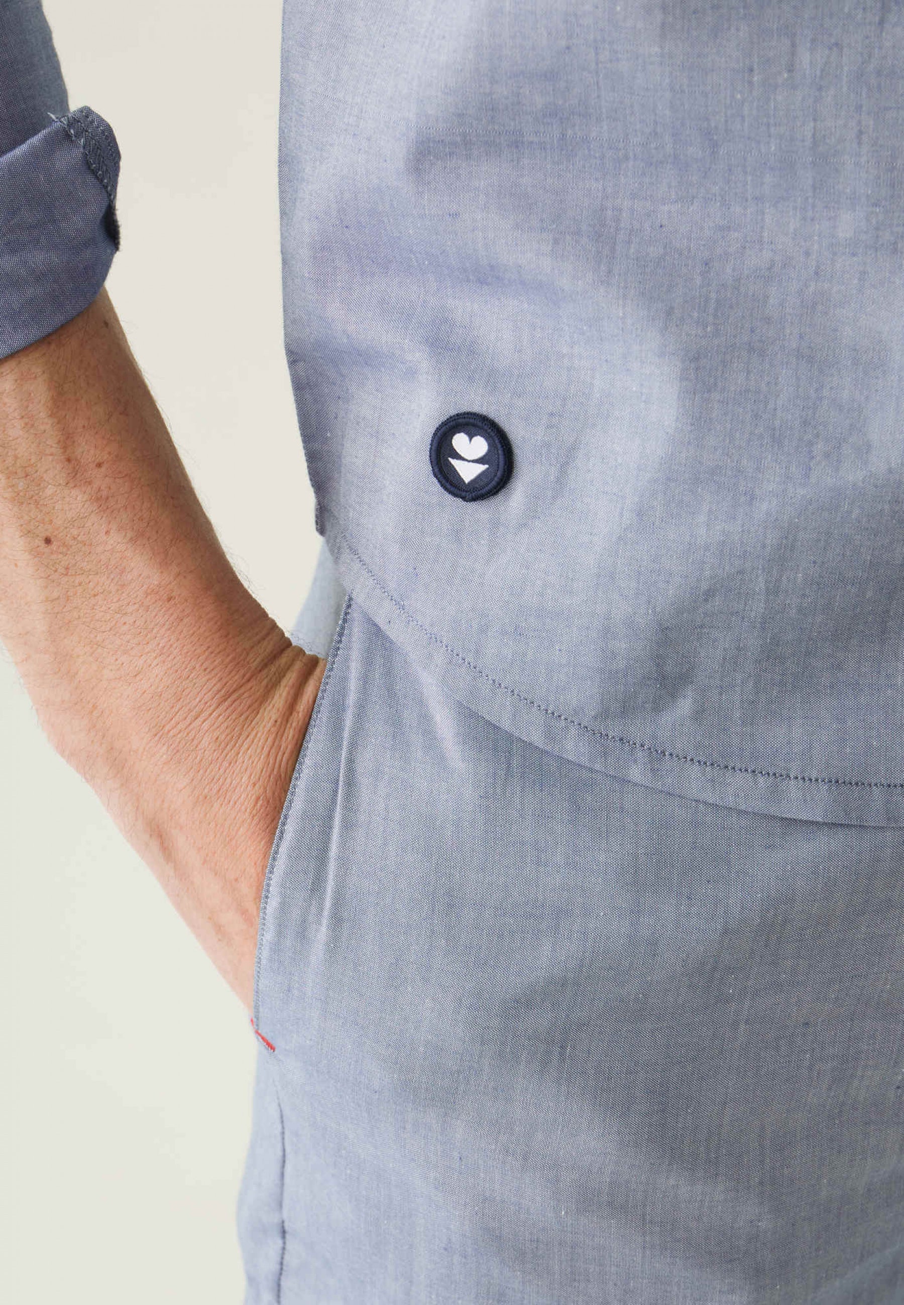 Chemise de pyjama en chambray-Tom Chambray