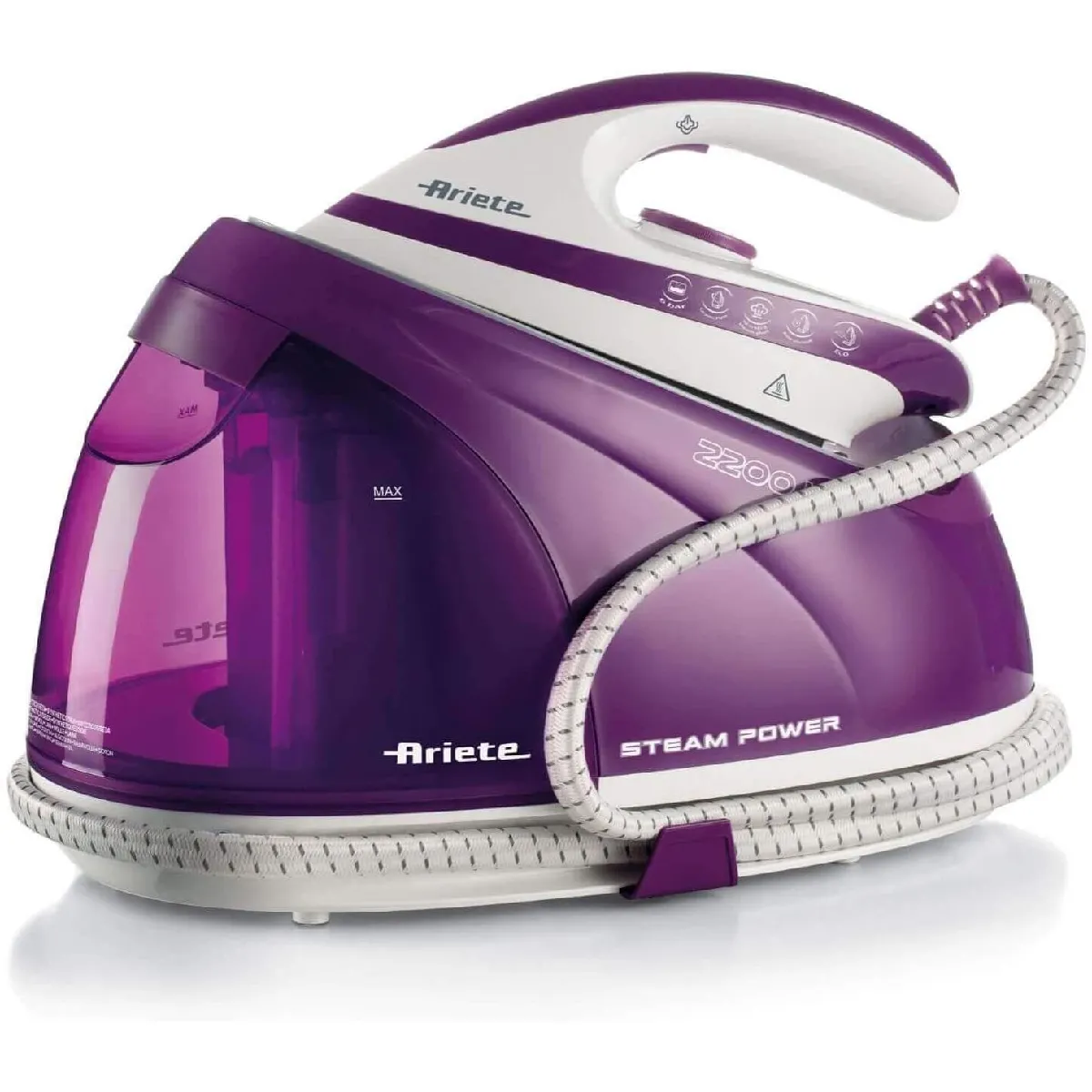 Ariete Centrale Vapeur 1,8L 6 Bars Violet Blanc