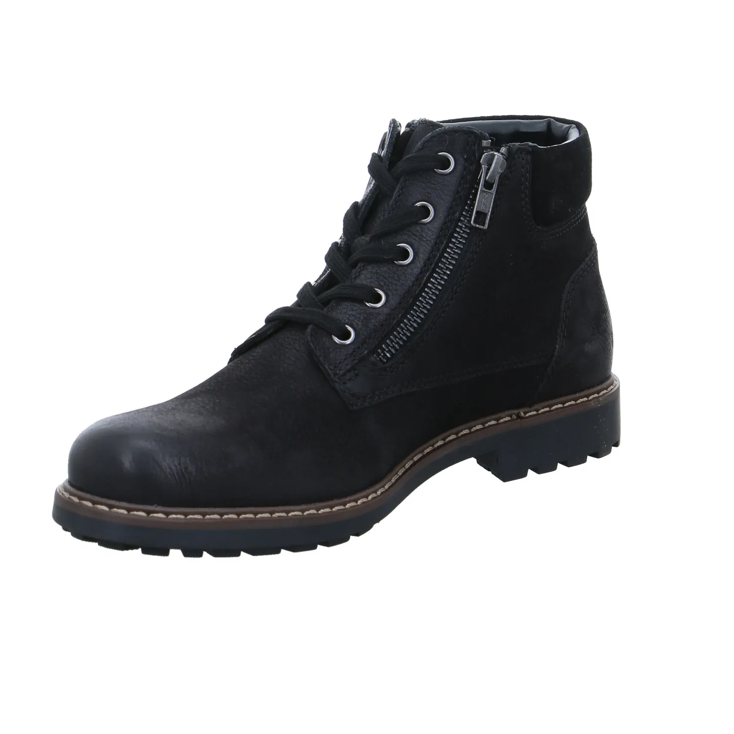 STONE WALK Winter-Boots Schwarz Leder