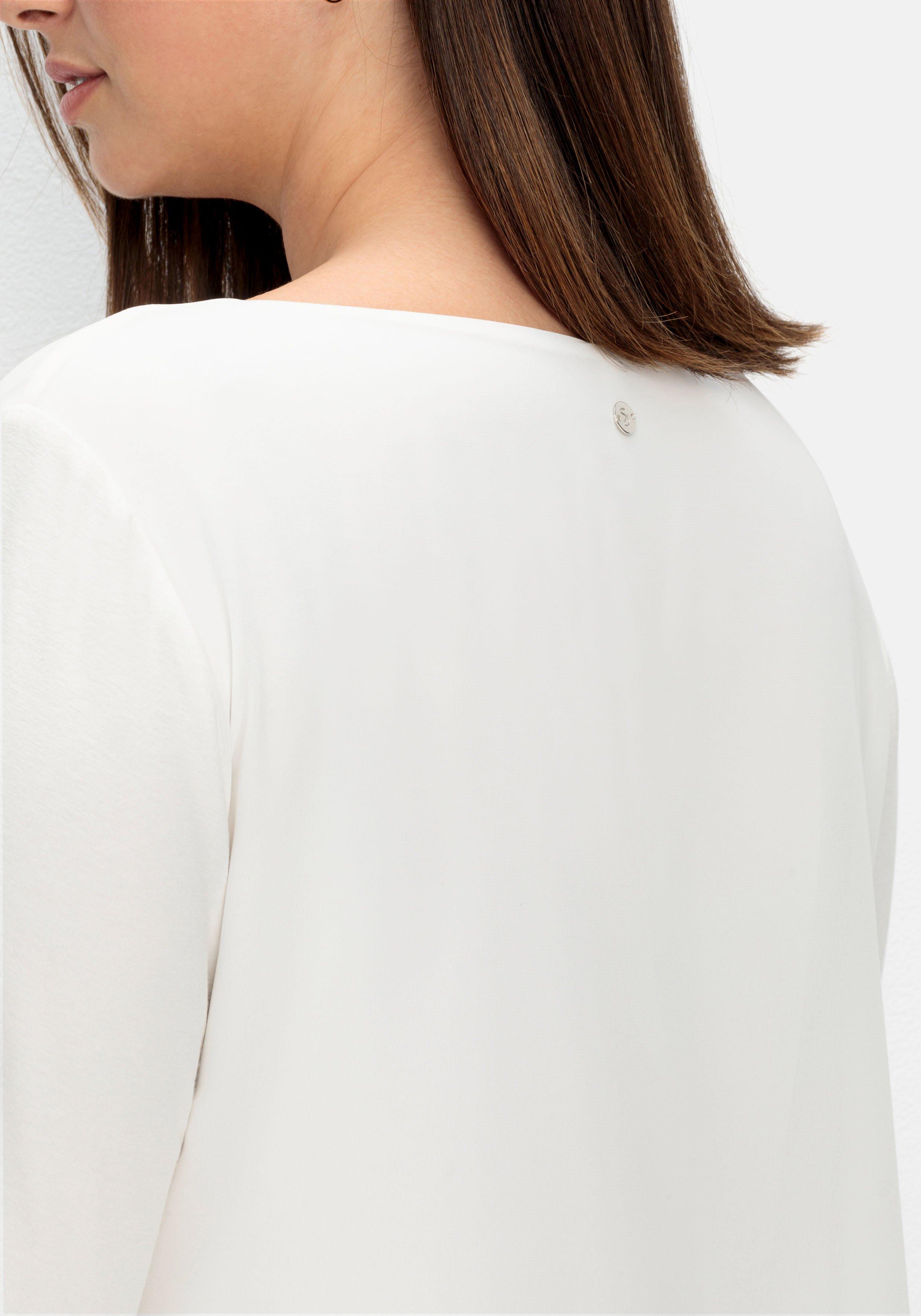 Blusenshirt mit Chiffon, doppellagig