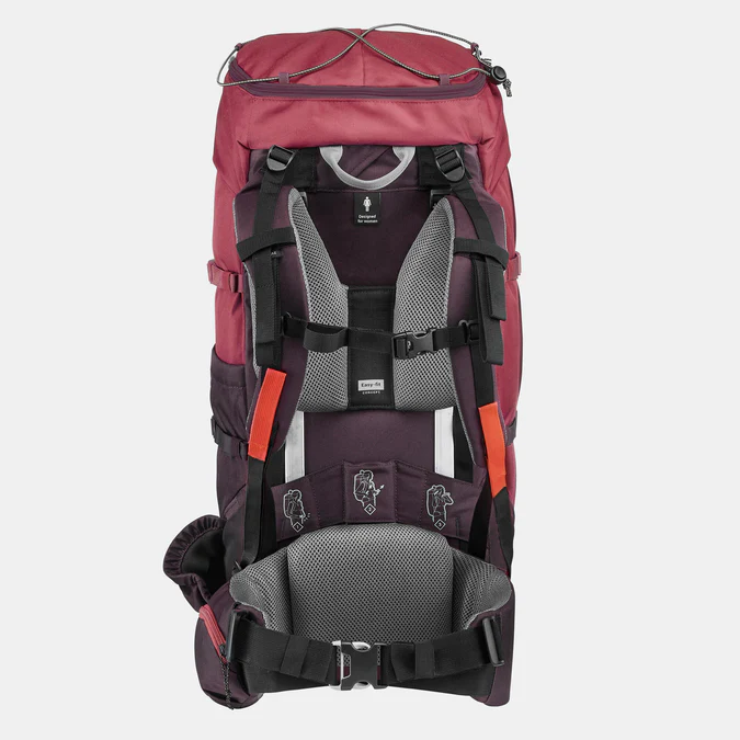 Decathlon Forclaz - Mochila Forclaz MT100 Easyfit Feminina de 50 litros para Mochilão