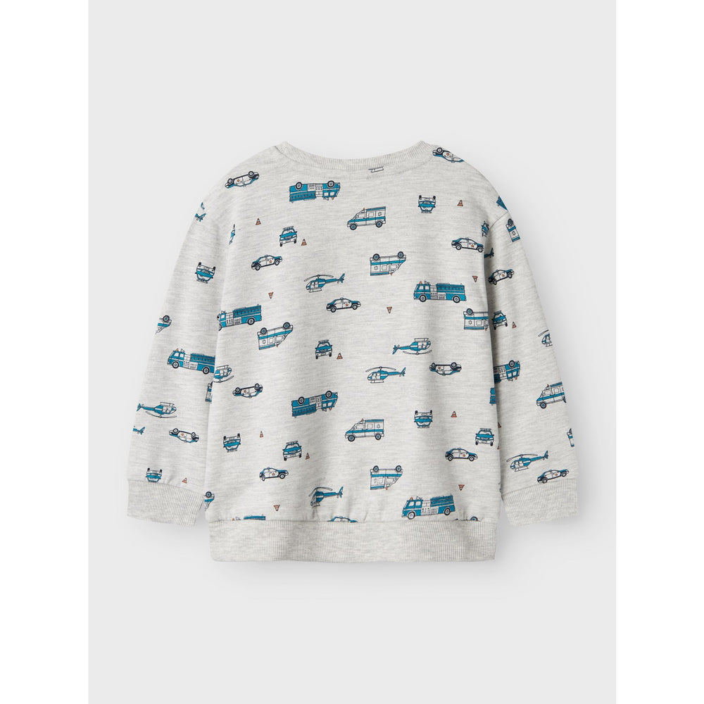 Køb Name It Light Grey Melange Troy Regular Sweatshirt