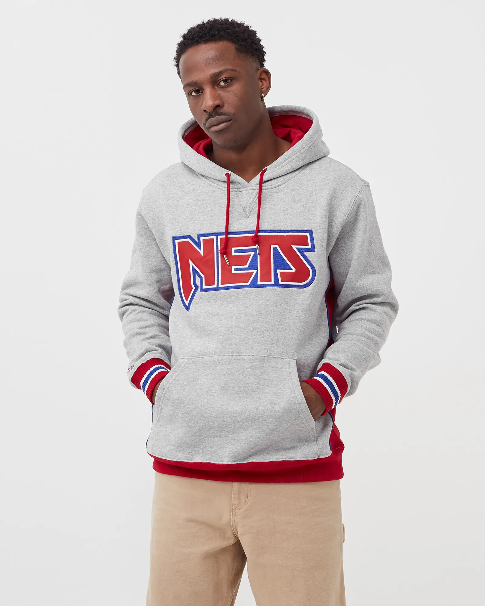 Mitchell & Ness NBA Premium Fleece Hoodie New Jersey Nets