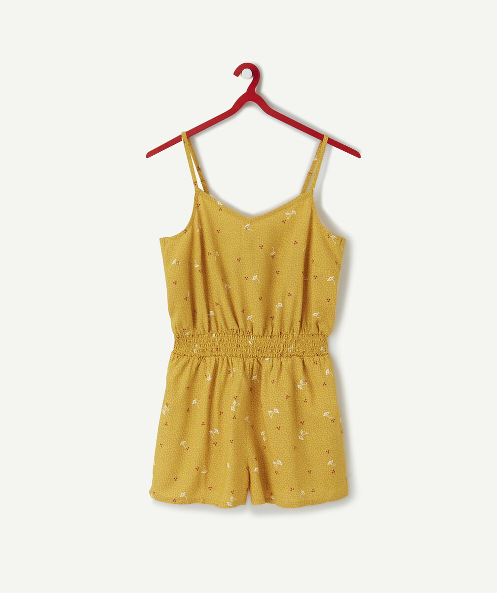 LA COMBISHORT MOUTARDE EN VISCOSE IMPRIMÉE