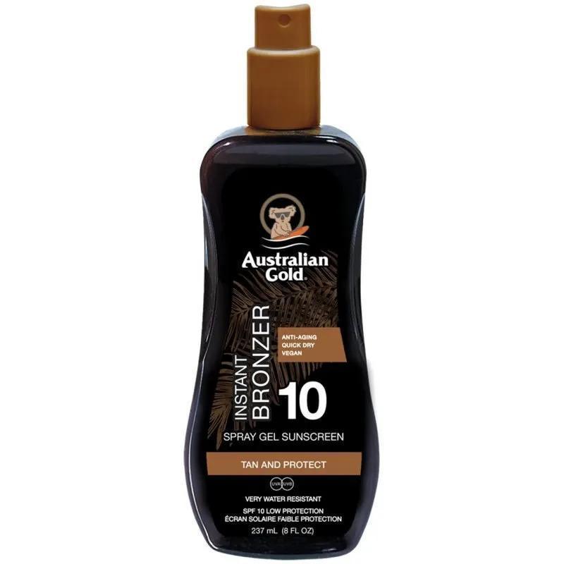 Australian Gold Spray Gel met Bronzer SPF10 237ml