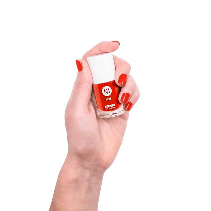 Meme Nagellack mit Silicium blutorange 12, 10 ml