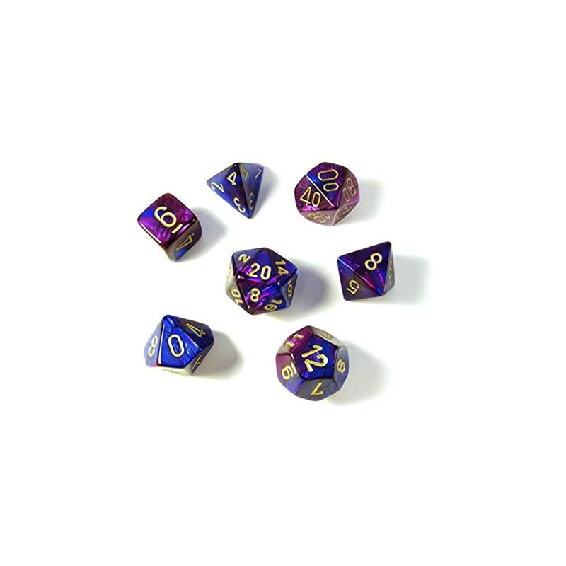 7 dés * gemini * VIOLET & BLEU