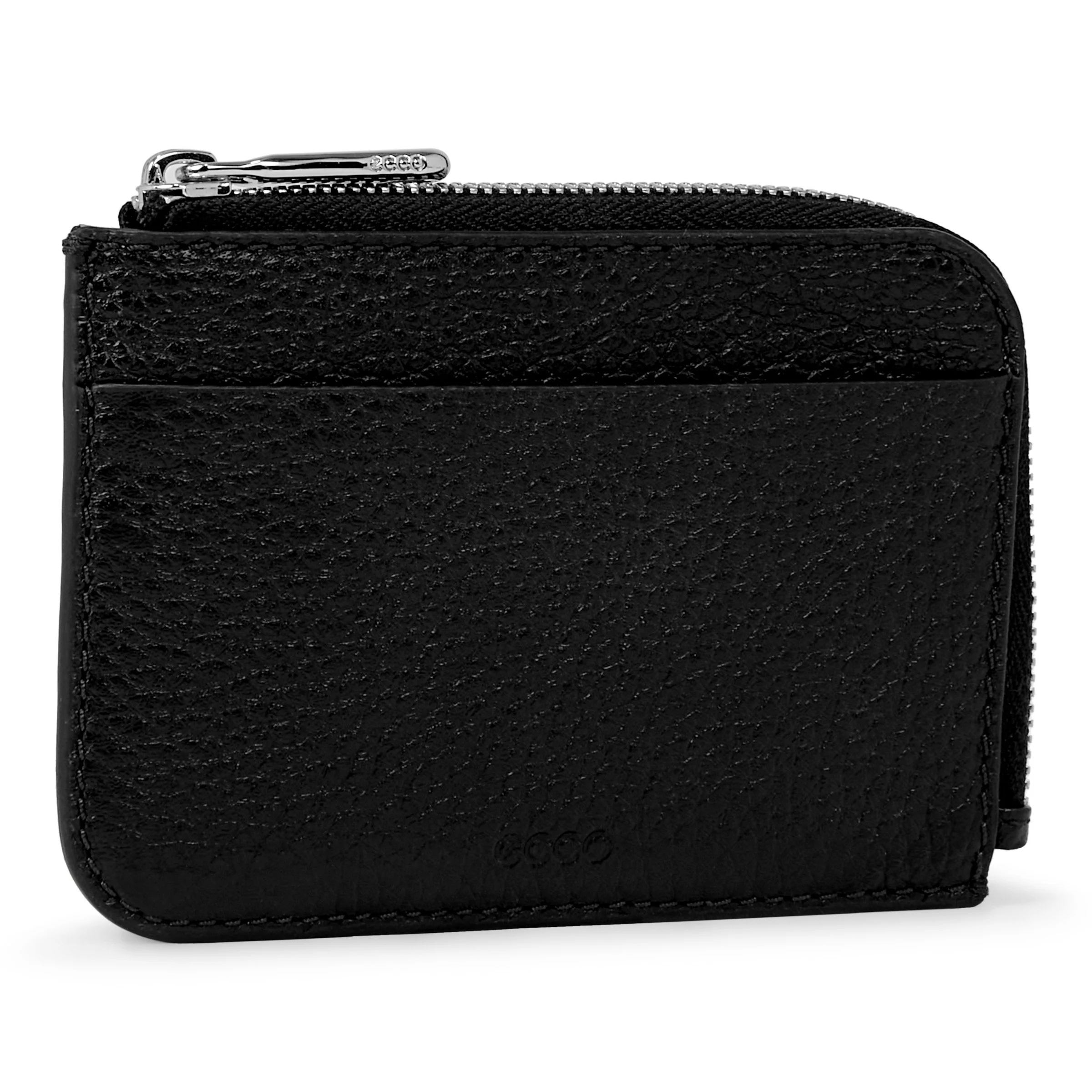 ECCO Wallet Kleine Leder-Geldbörse Schwarz 8X12X1,5 cm
