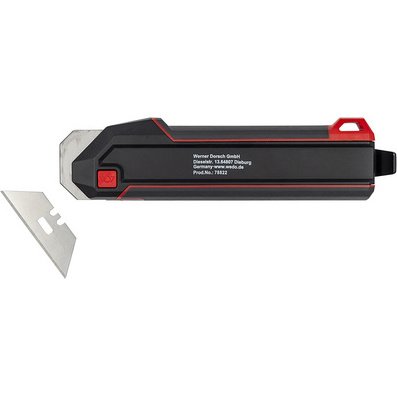 Couteau & grattoir 2 en 1 Premium, lame: 19 mm