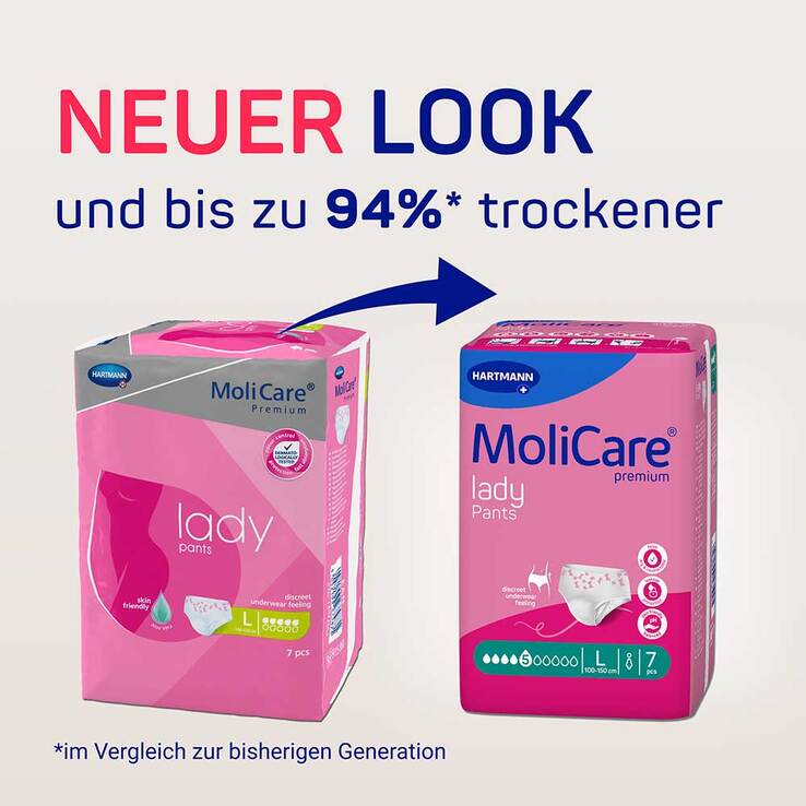 Molicare Premium lady Pants 5 Tropfen L, 7 St