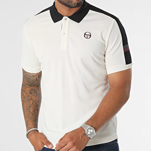 Polo Manches Courtes A Bandes Cross 40317 Beige
