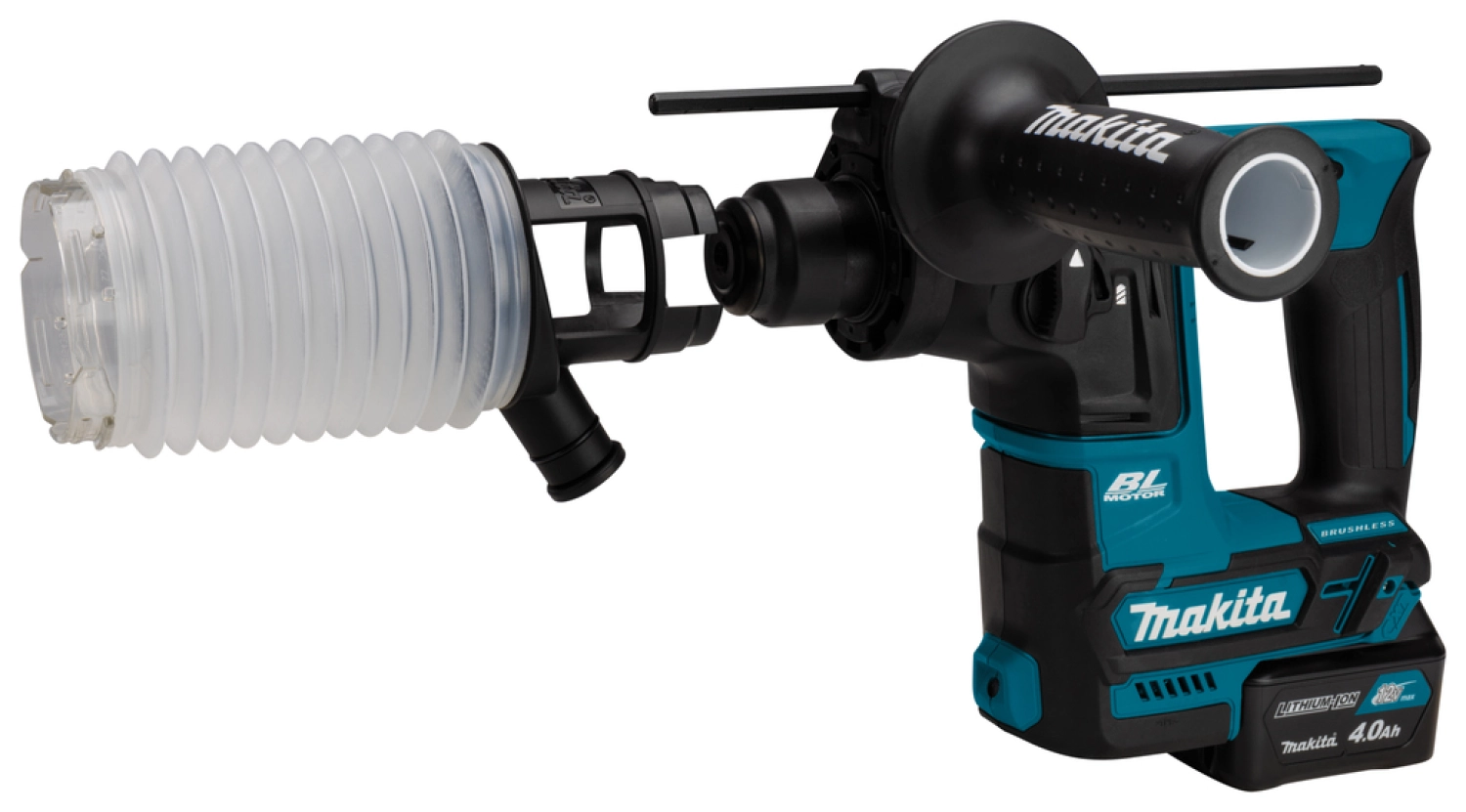 Makita HR166DSMJ 10.8V Li-Ion Accu SDS-plus boorhamer set (2x 4.0Ah accu) in Mbox- 1,1J - Koolborstelloos