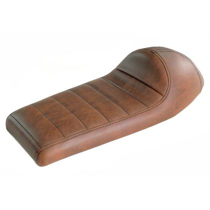 Selle confort Brazoline Café Racer avec dosseret couvert Universel - Marron