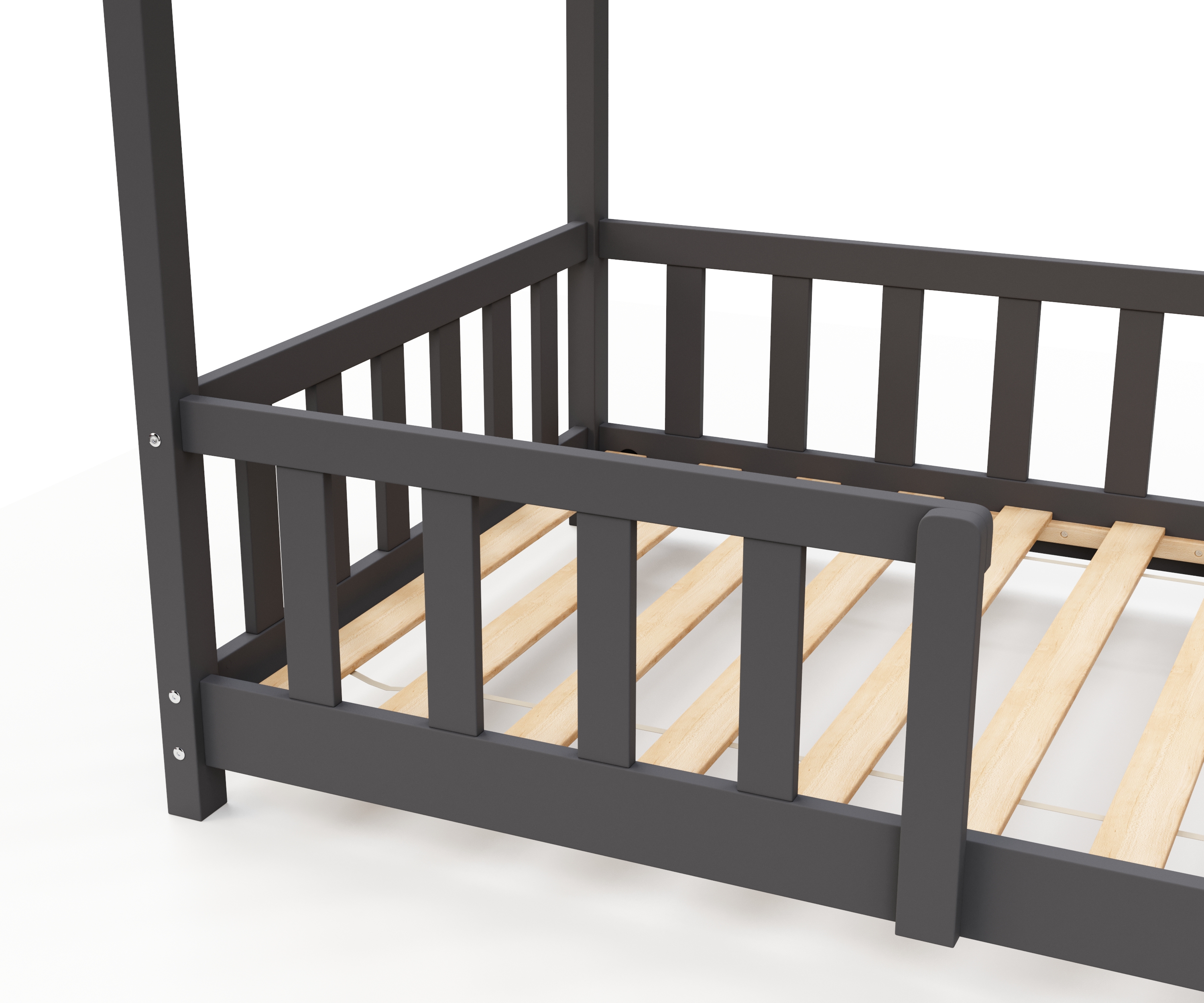 Kinderbett MAISON 90 x 200 cm anthrazit