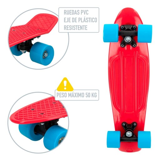 Monopatín Con Ruedas Cbgames Pvc 55 Cm