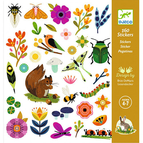 Djeco stickers tuin - 160st