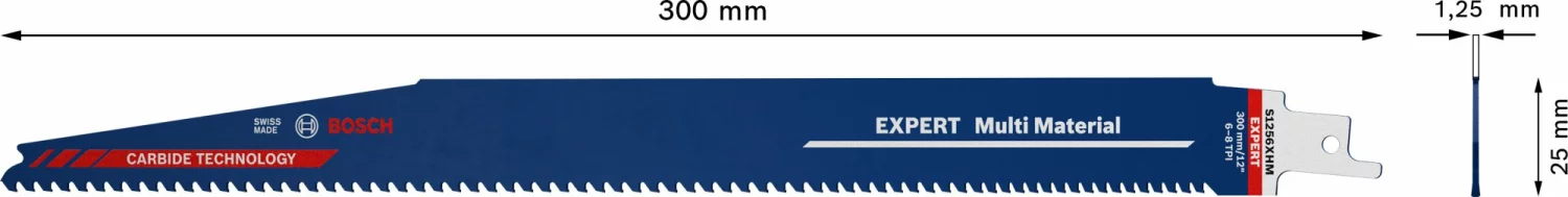 Bosch 2608900394 EXPERT Reciprozaagblad S1256XHM Multi Material