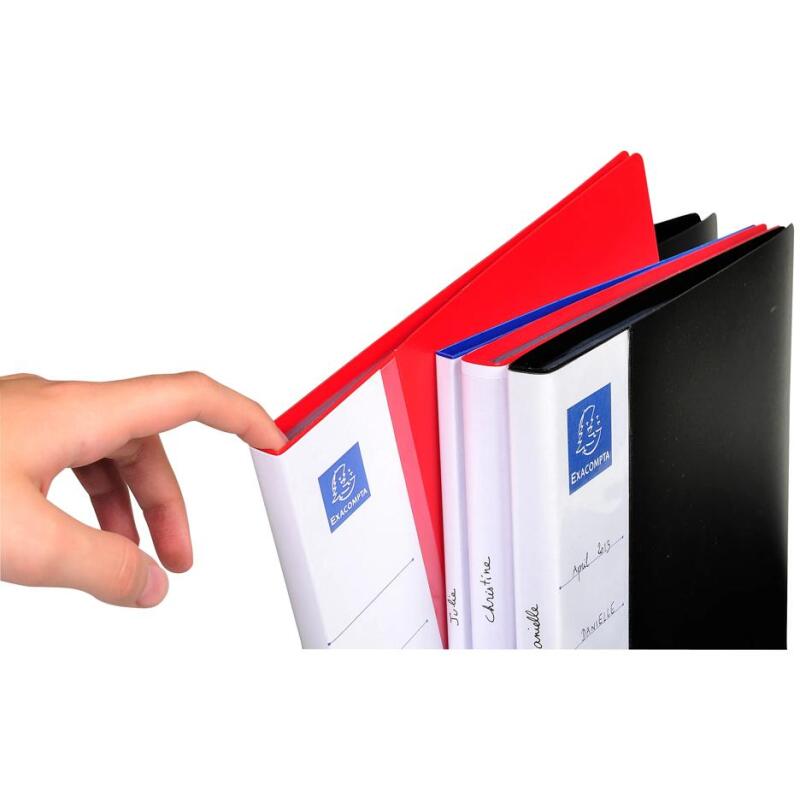 Protège-documents en polypropylène rigide avec porte étiquette 3 faces Up Line Opaque 40 vues - A4