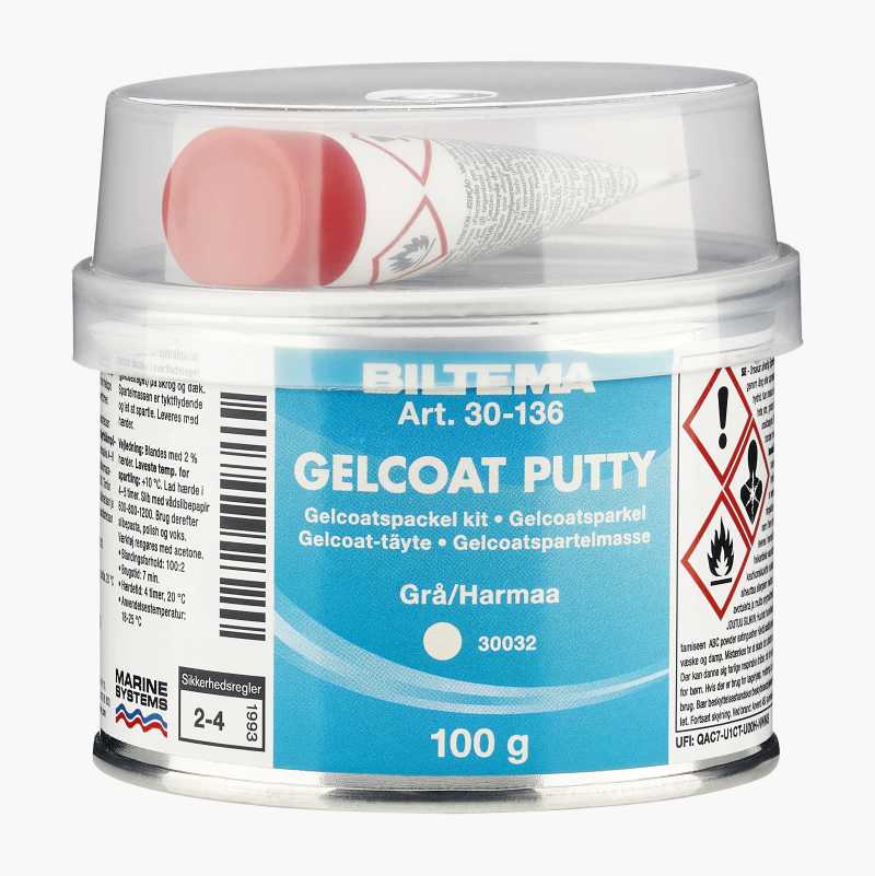 Gelcoatsparkel, grå/332