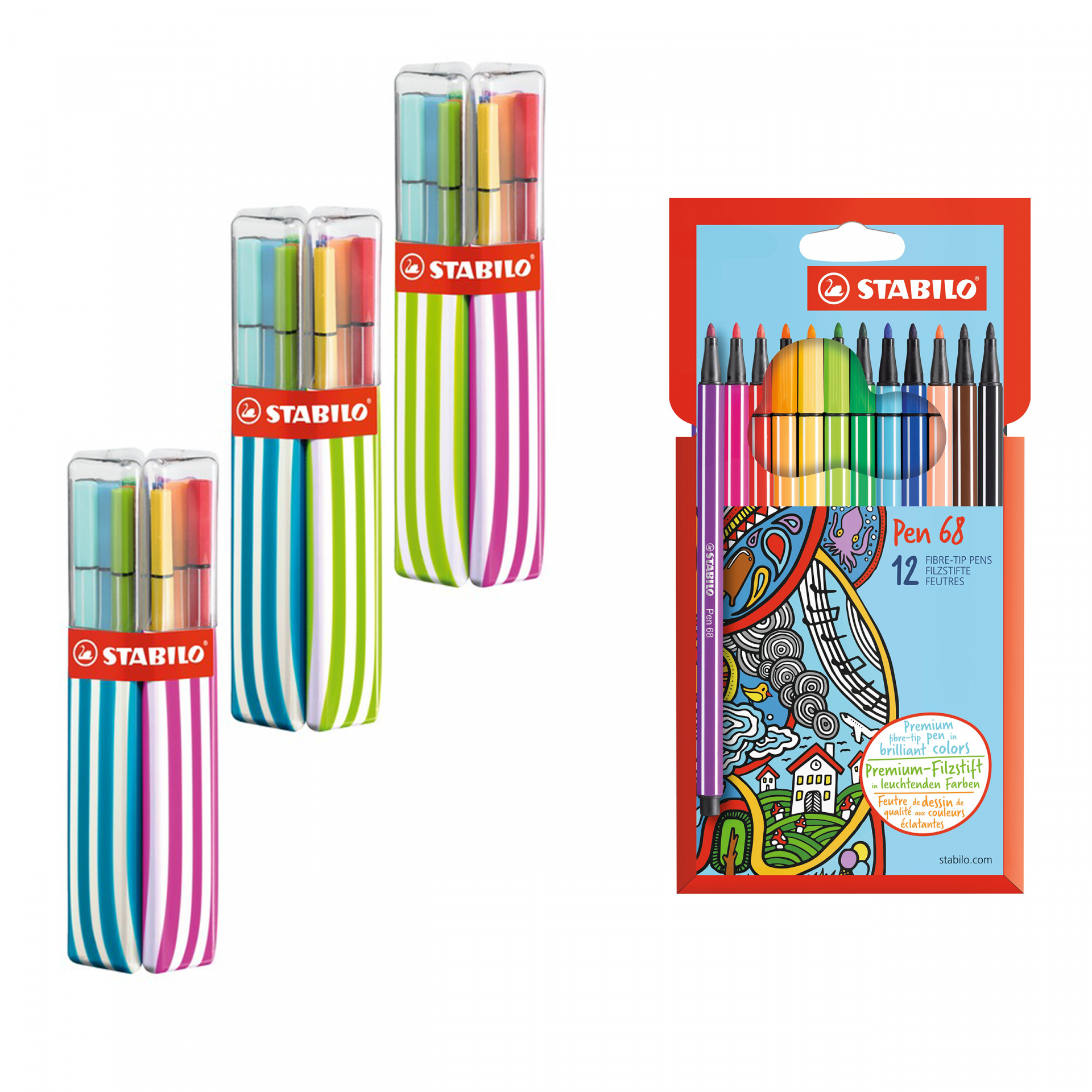 Stabilo Pen 68, Set
