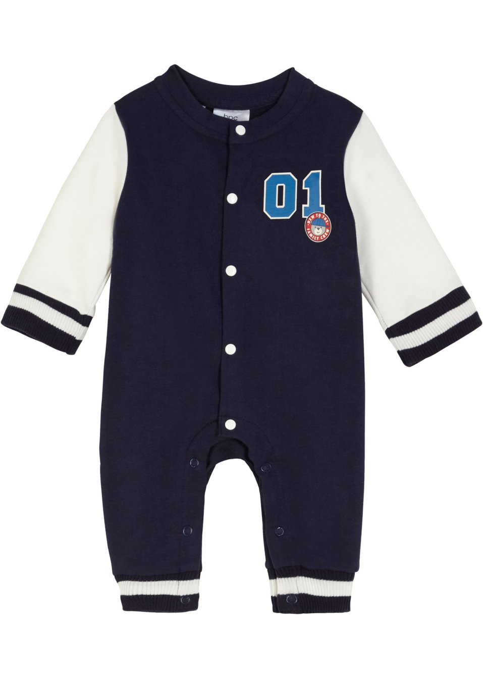 Combinaison sweat bébé en coton