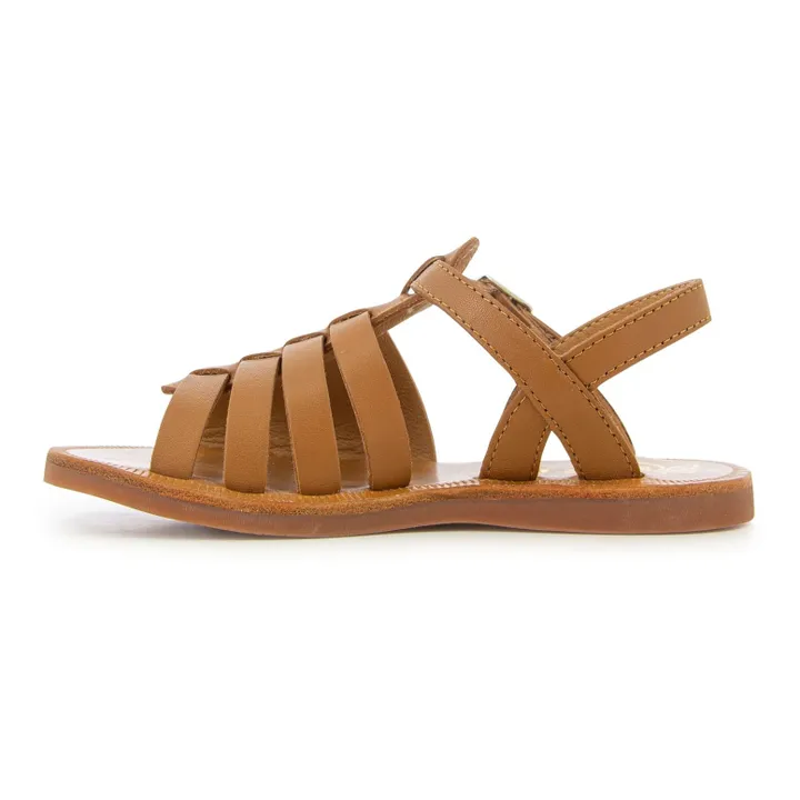 Pom d'Api Sandales Plagette Strap | Camel