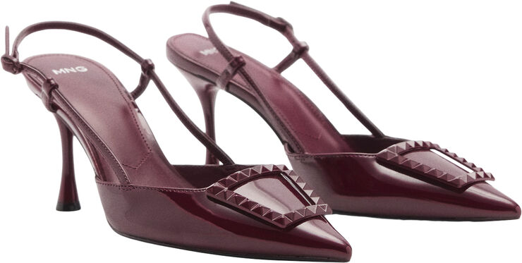 MANGO Patent leather slingback-heeled sho 78