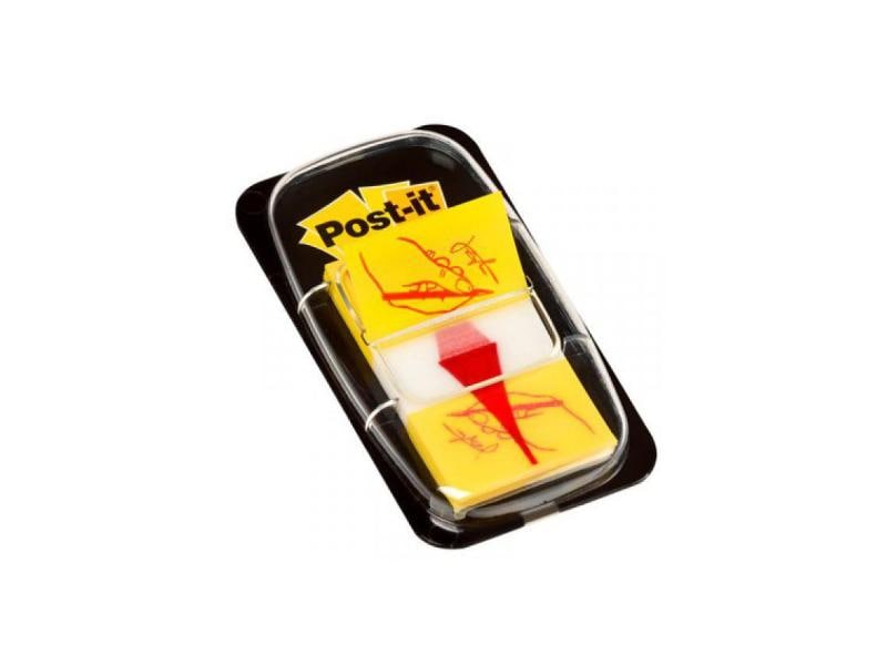 Post-it Page Marker Post-it «Sign here» Gelb, 1 Stück Postit Index