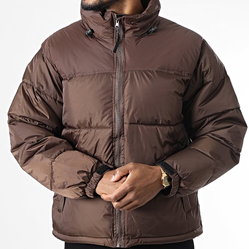 Doudoune Capuche Marron