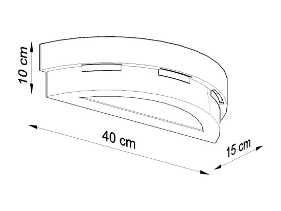 Sollux Applique murale à 1 ampoule en céramique blanche, E27