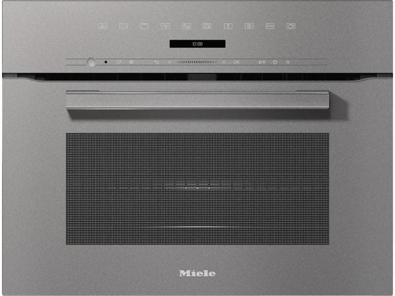 Miele Einbaubackofen mit Mikrowelle H 7240-60 BM Graphit Einbau-Backofen mit Mikrowelle und Automatikprogrammen