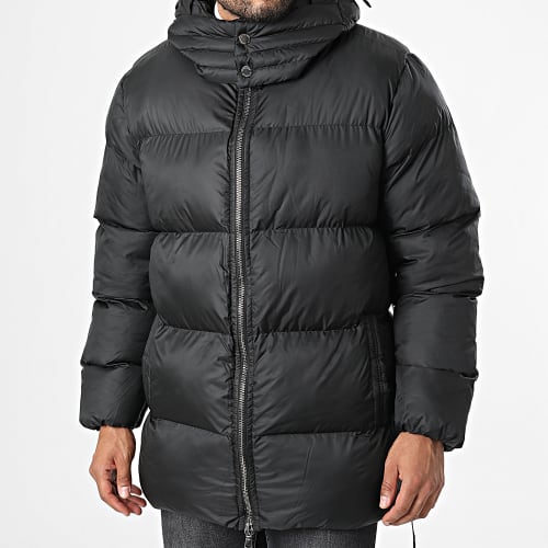 Doudoune Longue Capuche MNT-10024 Noir